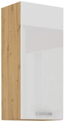 Szafka górna 40cm VICTORIA 40 G-90 1F DĄB ARTISAN / BIAŁY POŁYSK