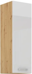 Szafka górna 30cm VICTORIA 30 G-90 1F DĄB ARTISAN / BIAŁY POŁYSK 