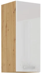 Szafka górna 30cm VICTORIA 30 G-72 1F DĄB ARTISAN / BIAŁY POŁYSK