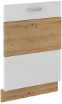 Front do zabudowy zmywarki 60 cm VICTORIA ZM 713 x 596 DĄB ARTISAN / BIAŁY POŁYSK