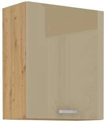 Szafka górna 60 cm VICTORIA 60 G - 72 1F DĄB ARTISAN/ CAPPUCCINO POŁYSK