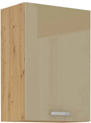 Szafka górna 50 cm VICTORIA 50 G-72 1F BB DĄB ARTISAN / CAPPUCCINO POŁYSK