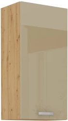 Szafka górna 45 cm VICTORIA  45 G-90 1F DĄB ARTISAN / CAPPUCCINO POŁYSK