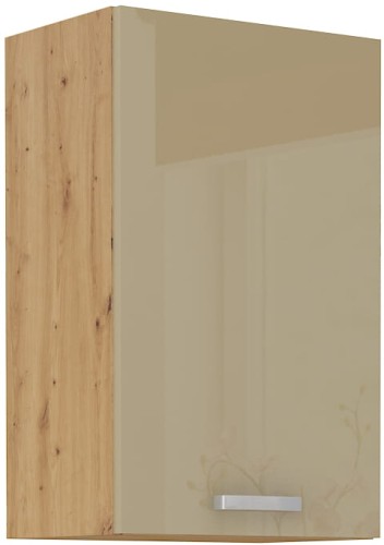 Przejdź do produktu Szafka górna 45 cm VICTORIA 45 G-72 1F DĄB ARTISAN / CAPPUCCINO POŁYSK