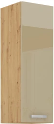 Szafka górna 30cm VICTORIA 30 G-90 1F DĄB ARTISAN / CAPPUCCINO  POŁYSK 