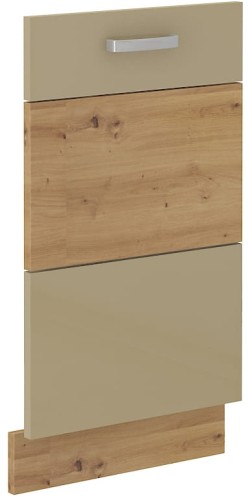 Przejdź do produktu Front do zabudowy zmywarki 45 cm VICTORIA ZM 713 x 446 DĄB ARTISAN / CAPPUCCINO POŁYSK