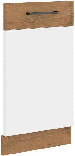 Przejdź do produktu Front do zabudowy zmywarki 45 cm SARA ZM 713 x 446 BIAŁY POŁYSK / DĄB LANCELOT