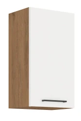 Szafka górna 45 cm SARA 45 G-72 1F BIAŁY POŁYSK / DĄB LANCELOT