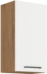 Szafka górna 40cm SARA 40 G-72 1F BIAŁY POŁYSK / DĄB LANCELOT