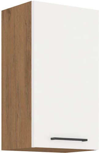 Przejdź do produktu Szafka górna 40cm SARA 40 G-72 1F BIAŁY POŁYSK / DĄB LANCELOT