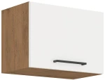 Szafka górna do zabudowy okapu SARA 50 GU-36 1F BIAŁY POŁYSK / DĄB LANCELOT
