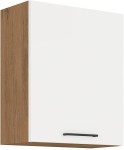 Szafka górna 60 cm SARA 60 G - 72 1F BIAŁY POŁYSK / DĄB LANCELOT