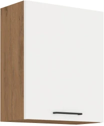 Szafka górna 60 cm SARA 60 G - 72 1F BIAŁY POŁYSK / DĄB LANCELOT