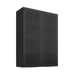 Szafka górna witryna 80cm DECO 80 GS-108 1F CZARNY MAT