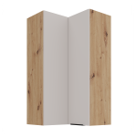 Szafka górna narożna 60 x 60 cm GN-108 2F (90°) KASZMIR + Dąb Artisan