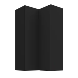 Szafka górna narożna DECO 60 x 60 cm GN-108 2F (90°) CZARNY MAT