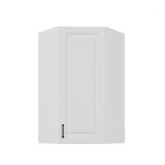 Szafka górna narożna 60 x 60 cm GN-108 1F (45°)  ATENA Biały mat 