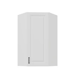 Szafka górna narożna 60 x 60 cm GN-108 1F (45°)  ATENA Biały mat 