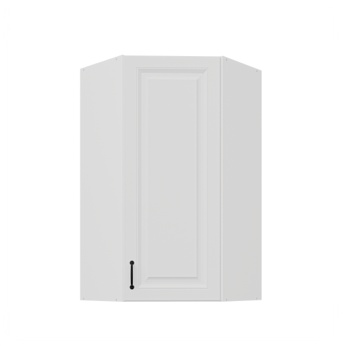 Przejdź do produktu Szafka górna narożna 60 x 60 cm GN-108 1F (45°)  ATENA Biały mat 