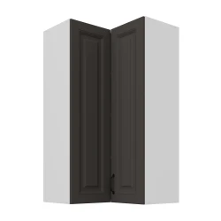 Szafka górna narożna 60 x 60 cm GN-108 2F (90°) ATENA Grafit / Biały mat