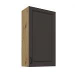 Szafka górna 60 cm ATENA 60 G - 108 1F Grafit / Dąb Artisan