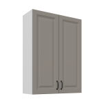 Szafka górna 80 cm ATENA 80 G - 108 2F Jasnoszary / Biały 