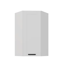 Szafka górna narożna 60 x 60 cm LILA GN-108 1F (45°) BIAŁY MAT