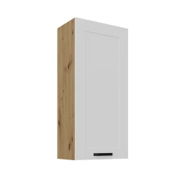 Szafka górna 50 cm LILA 50 G-108 1F BIAŁY MAT / DĄB ARTISAN