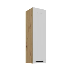 Szafka górna 30cm LILA 30 G-108 1F BIAŁY MAT / DĄB ARTISAN