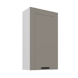 Szafka górna 60 cm LILA 60 G - 108 1F JASNOSZARY MAT / BIAŁY