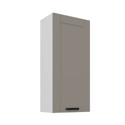 Szafka górna 50 cm LILA 50 G-108 1F JASNOSZARY MAT / BIAŁY