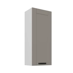 Szafka górna 45 cm LILA 45 G-108 1F JASNOSZARY MAT / BIAŁY