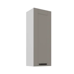 Szafka górna 40cm LILA 40 G-108 1F JASNOSZARY MAT / BIAŁY