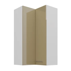 Szafka górna narożna 60 x 60 cm VENUS GN-108 2F (90°) CAPPUCCINO POŁYSK