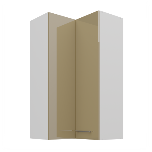 Przejdź do produktu Szafka górna narożna 60 x 60 cm VENUS GN-108 2F (90°) CAPPUCCINO POŁYSK