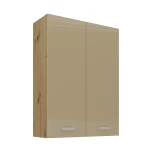 Szafka górna 80 cm VICTORIA 80 G-108 2F DĄB ARTISAN / CAPPUCCINO POŁYSK