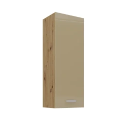 Szafka górna 40cm VICTORIA 40 G-108 1F DĄB ARTISAN / CAPPUCCINO POŁYSK