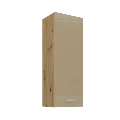 Przejdź do produktu Szafka górna 40cm VICTORIA 40 G-108 1F DĄB ARTISAN / CAPPUCCINO POŁYSK