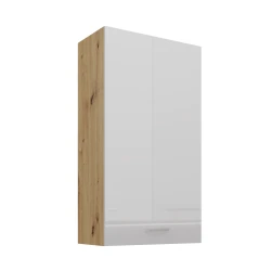 Szafka górna 60 cm VICTORIA 60 G - 108 1F DĄB ARTISAN / BIAŁY POŁYSK