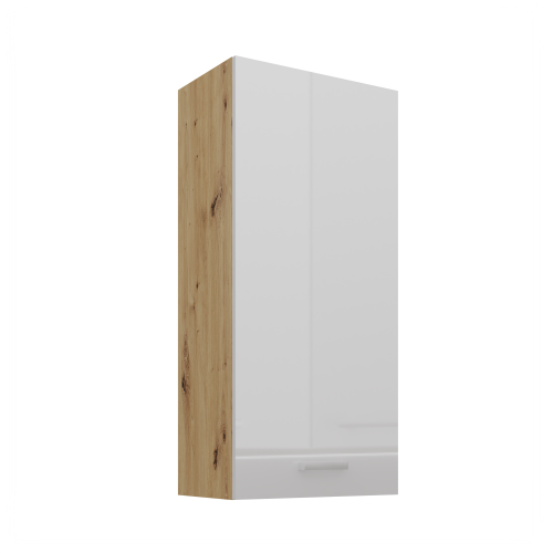 Przejdź do produktu Szafka górna 50 cm VICTORIA 50 G-108 1F DĄB ARTISAN / BIAŁY POŁYSK