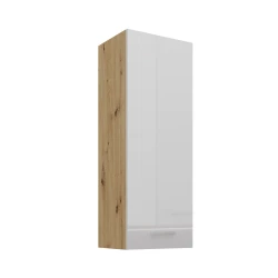 Szafka górna 40cm VICTORIA 40 G-108 1F DĄB ARTISAN / BIAŁY POŁYSK