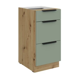Szafka dolna CALIA 40 D 3S BB PREMIUM BOX AQUAMARINE / ARTISAN z powłoką ANTI FINGERPRINT