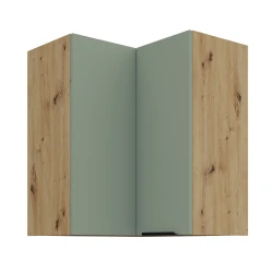 Szafka górna narożna 60 x 60 cm CALIA GN-72 2F (90°) AQUAMARINE / ARTISAN z powłoką ANTI FINGERPRINT