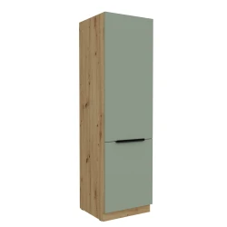 Szafka kuchenna słupek CALIA 60 DK-210 2F AQUAMARINE / ARTISAN z powłoką ANTI FINGERPRINT