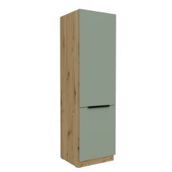 Szafka kuchenna słupek CALIA 60 LO-210 2F AQUAMARINE / ARTISAN z powłoką ANTI FINGERPRINT