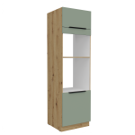 Szafka kuchenna słupek CALIA 60 DPM-210 2F AQUAMARINE / ARTISAN z powłoką ANTI FINGERPRINT