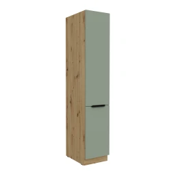 Szafka kuchenna słupek CALIA 40 DK-210 2F AQUAMARINE / ARTISAN z powłoką ANTI FINGERPRINT