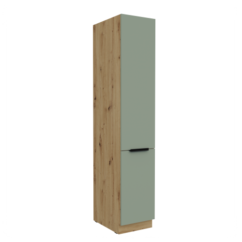 Przejdź do produktu Szafka kuchenna słupek CALIA 40 DK-210 2F AQUAMARINE / ARTISAN z powłoką ANTI FINGERPRINT