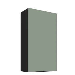 Szafka górna 60 cm CALIA 60 G - 108 1F AQUAMARINE / CZARNY z powłoką ANTI FINGERPRINT