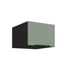 Szafka górna nadstawna CALIA 50 NAGU-36 1F pawlacz AQUAMARINE / CZARNY z powłoką ANTI FINGERPRINT